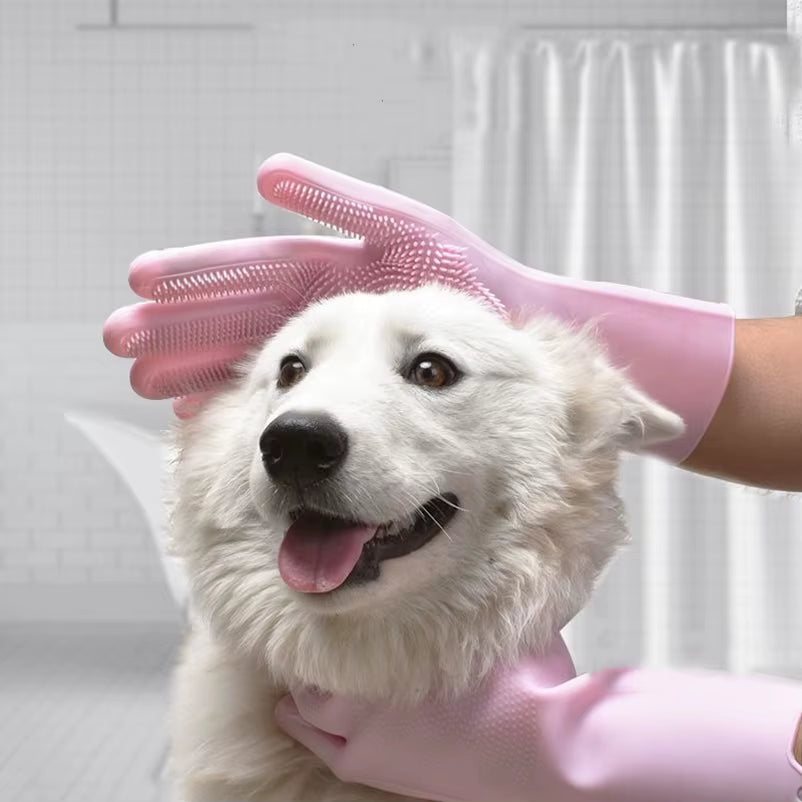 PetSpa Pro™ Deshedding & Bathing Gloves (Waterproof Silicone)