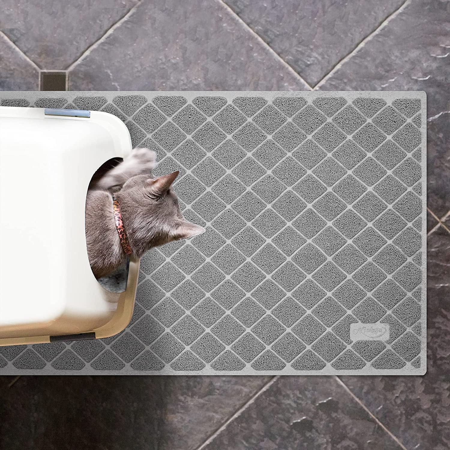 Premium Cat Litter Trapping Mat — Waterproof, Non-Slip & Easy Clean