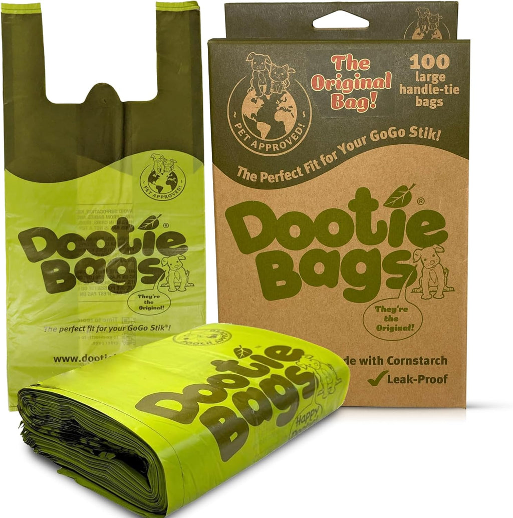 DootieMax™ XL Leakproof Poop Bags (EZ-Tie Handles)