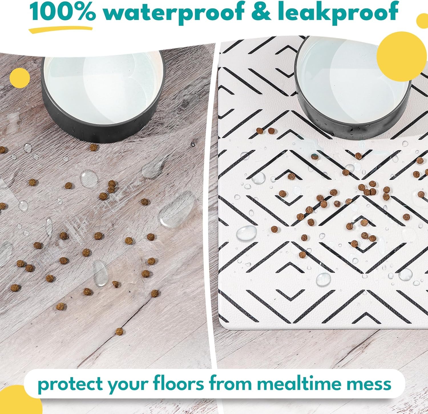 SpillSafe™ XL Pet Feeding Mat (Waterproof + Non-Slip)