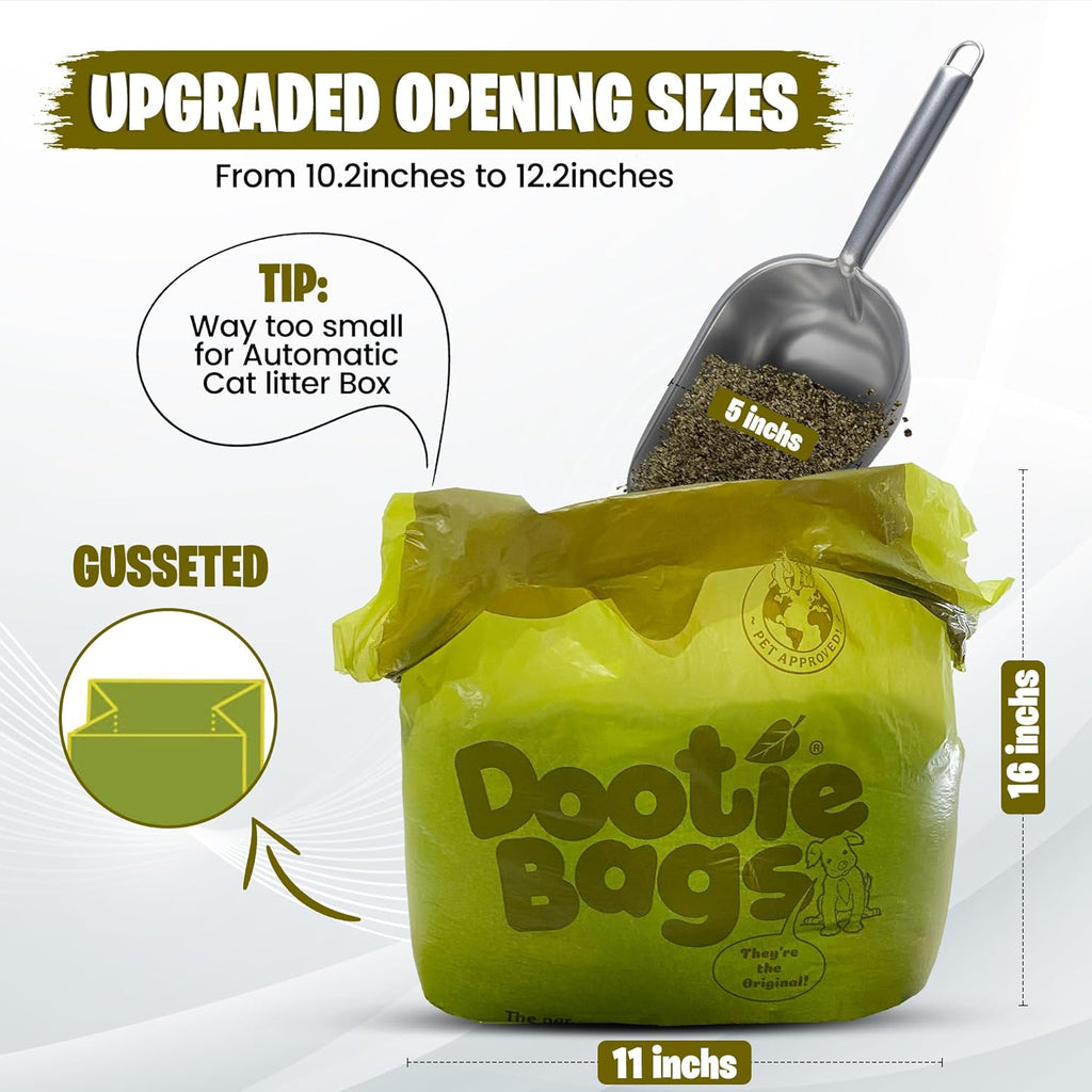 DootieMax™ XL Leakproof Poop Bags (EZ-Tie Handles)
